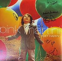 Signed Pink Martini  Albums and Vinyls Signed Vinyl - Pink Martini Get Happy 